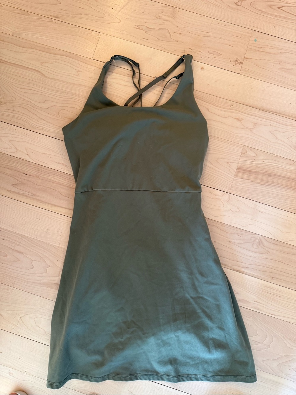 Laundry By Shelli Segal Olive Green Strappy Dress